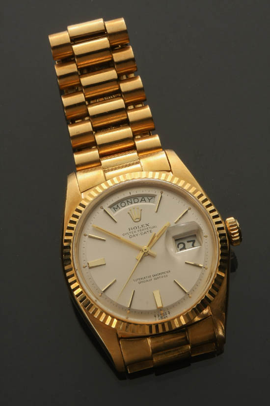 Appraisal: Lot Property of Various Owners Gentleman's -Karat Yellow-Gold Automatic Wristwatch