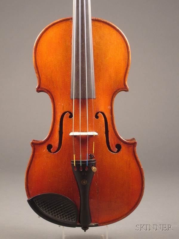 Appraisal: Modern Violin labeled MONTEFIORI ERMINIO FECE GENOVA ANNO length of