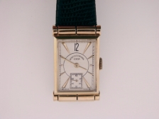 Appraisal: Vacheron Constantin J cut corner rectangular mvt silver sub seconds