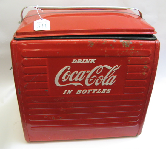 Appraisal: AN AMERICAN COCA-COLA COOLER c - by the Action Mfg