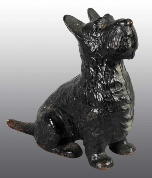 Appraisal: Cast Iron Sitting Scottie Doorstop Description Full figure Great detail