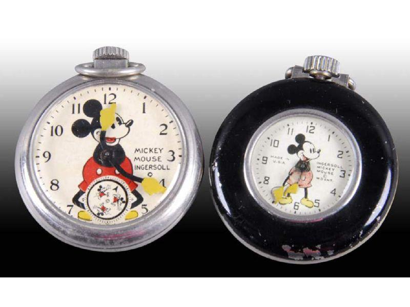 Appraisal: Lot of Ingersoll Walt Disney Mickey Mouse Pocke Description Ingersoll