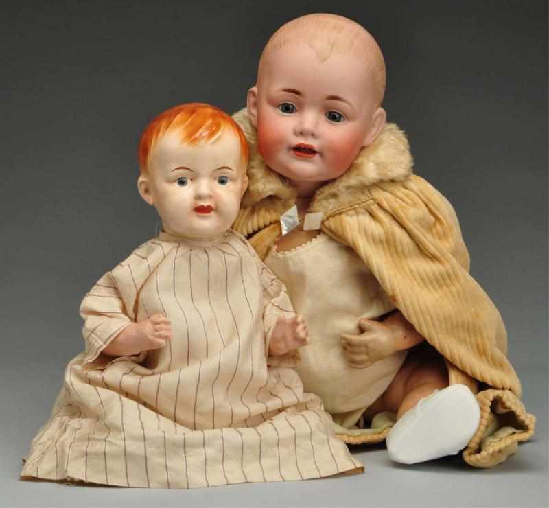 Appraisal: Lot of Character Baby Dolls Description Kestner German bisque socket