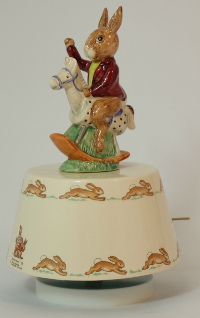 Appraisal: Royal Doulton musical figure Tally Ho playing Rock A Bye