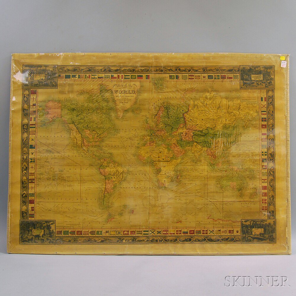 Appraisal: Map of the World on Mercator's Projection engraved by John