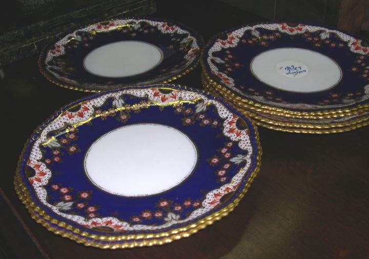 Appraisal: Set of Seven W T Copeland and Sons Staffordshire Richly