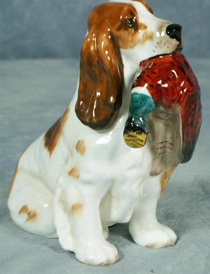 Appraisal: Royal Doulton spaniel with pheasant HN no damage tall Estimate