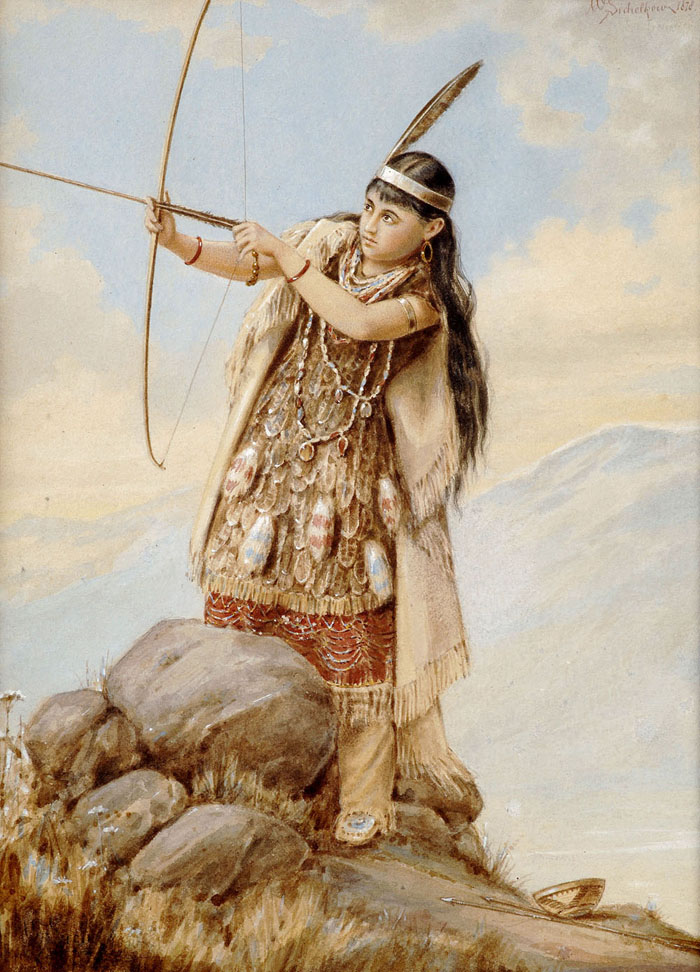 Appraisal: WALDEMAR E SICHELKOW AMERICAN ACT 'S IN CALIFORNIA INDIAN GIRL