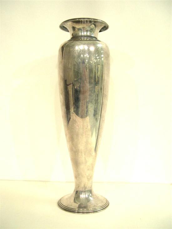 Appraisal: Tiffany Co sterling vase impressed on base Tiffany Co A