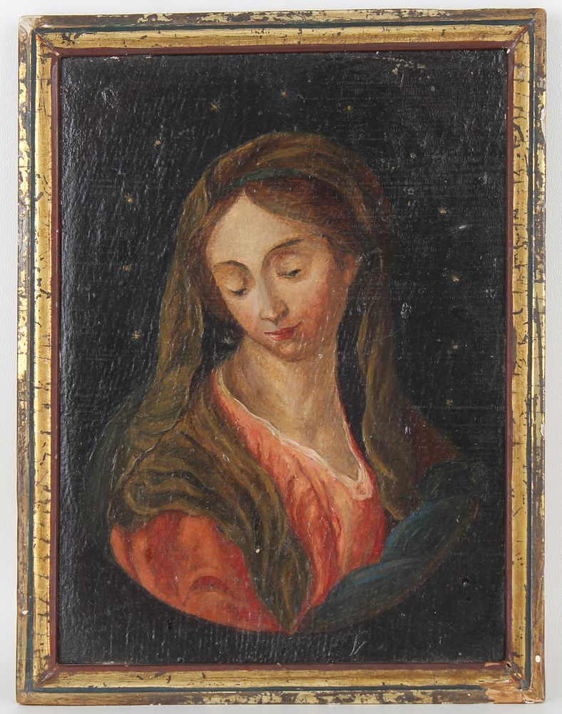 Appraisal: Old Master Portrait of the Virgin Mary European School Old