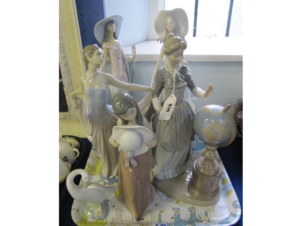 Appraisal: Six assorted Lladro figures three def