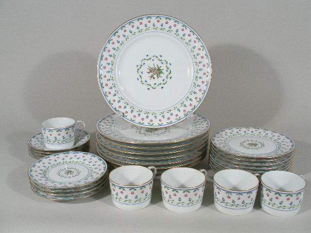 Appraisal: Raynaud Limoges Porcelain Service Lafayette pieces based on a c