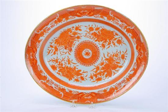 Appraisal: FITZHUGH PLATTER Chinese Export early th century porcelain Oval in