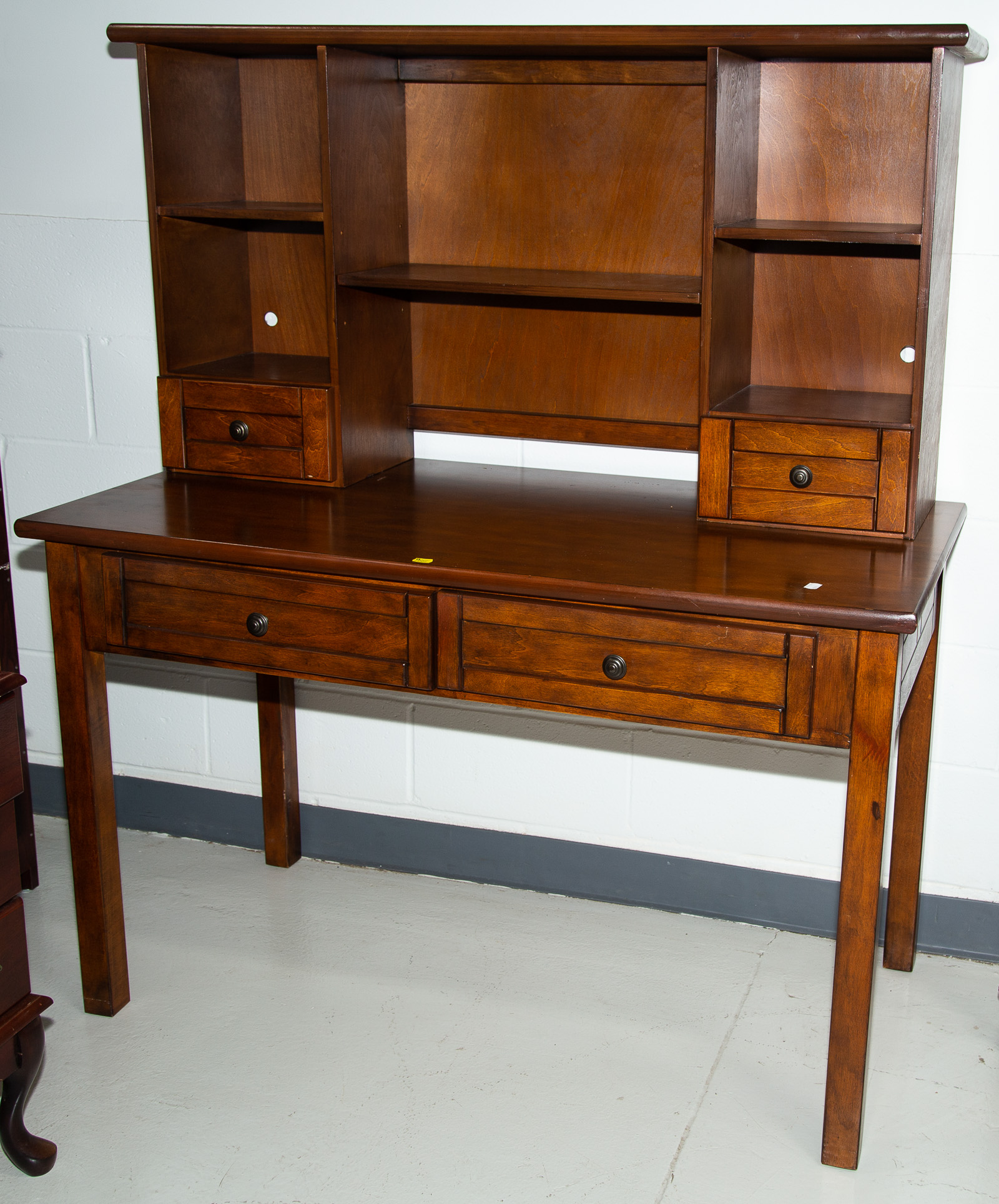 Appraisal: TRADITIONAL STYLE CHERRY SECRETARY DESK Modern in H in W