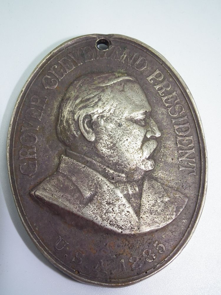 Appraisal: G CLEVELAND PEACE MEDAL Grover Cleveland presidental peace medal with