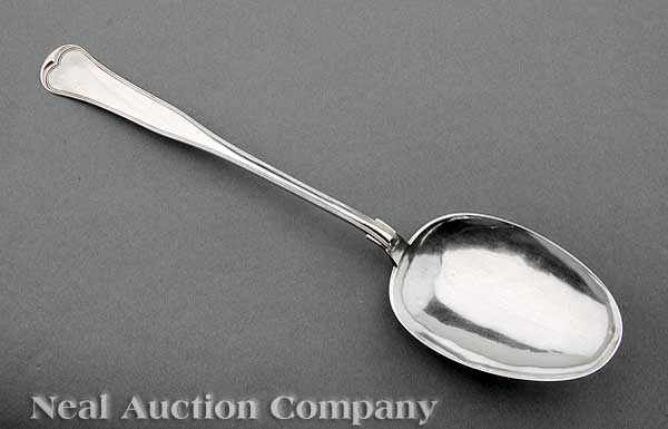 Appraisal: An Antique Continental Silver Dressing Spoon Copenhagen dated KJOLSTRUP Roman