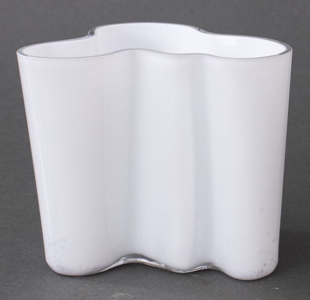 Appraisal: ALVAR AALTO MINI WHITE SAVOY VASE Alvar Aalto Finnish -