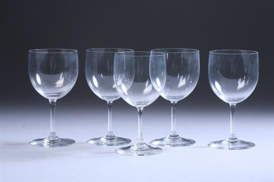 Appraisal: BACCARAT CRYSTAL WINE GLASSES Brummel pattern - in high