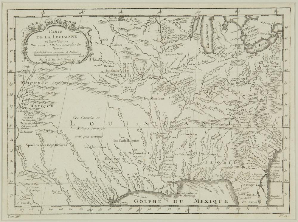 Appraisal: Antique Map of Louisiana Carte de la Louisiane et Pays