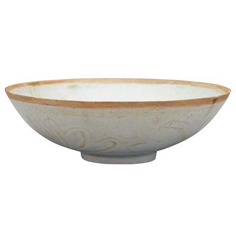 Appraisal: Yingqing Shallow Bowl Song Dynasty With thinly potted sides rising