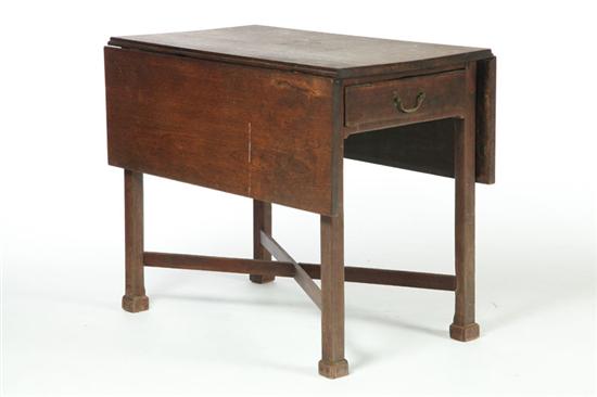 Appraisal: CHIPPENDALE PEMBROKE TABLE American late th century walnut and poplar