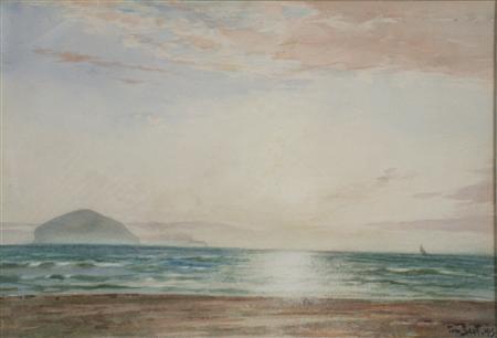 Appraisal: TOM SCOTT R S A SCOTTISH - AILSA CRAIG Signed