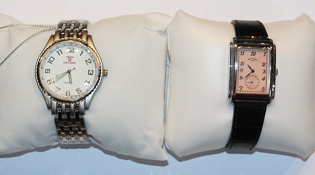 Appraisal: A GENTLEMAN'S ROTARY TANK STYLE WRIST WATCH with pink enamel