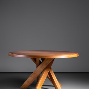 Appraisal: Pierre Chapo - Dining Table model T D c elm