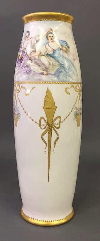 Appraisal: French Limoges Urn French Limoges urn late th c h