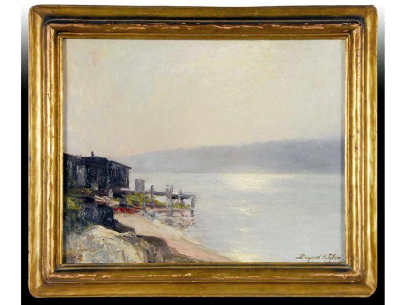 Appraisal: Pair of Hudson River Valley Paintings by Baynard H Description