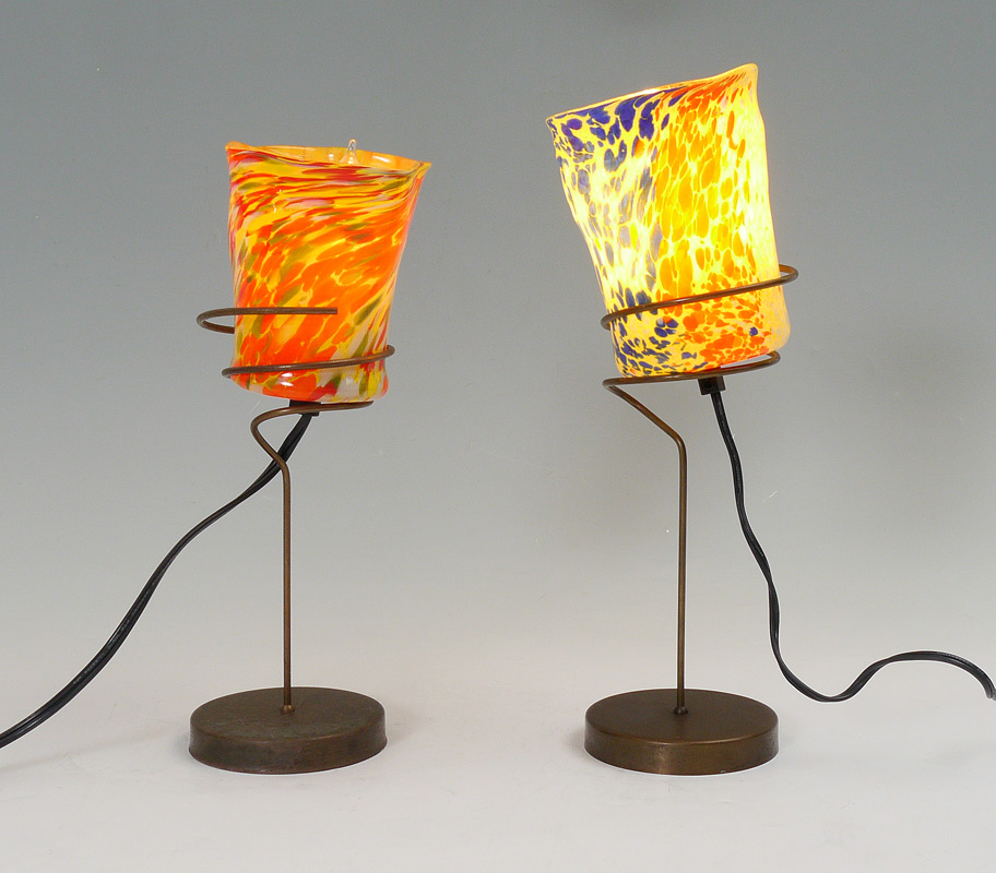 Appraisal: PAIR MODERN BAROVIER TOSO GOTI LAMPS Pair of table lamps