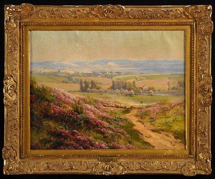 Appraisal: EDOUARD PAIL - HILLS IN BLOOM Oil on canvas x