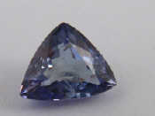 Appraisal: A loose polished triangular tanzanite with EGL report no -