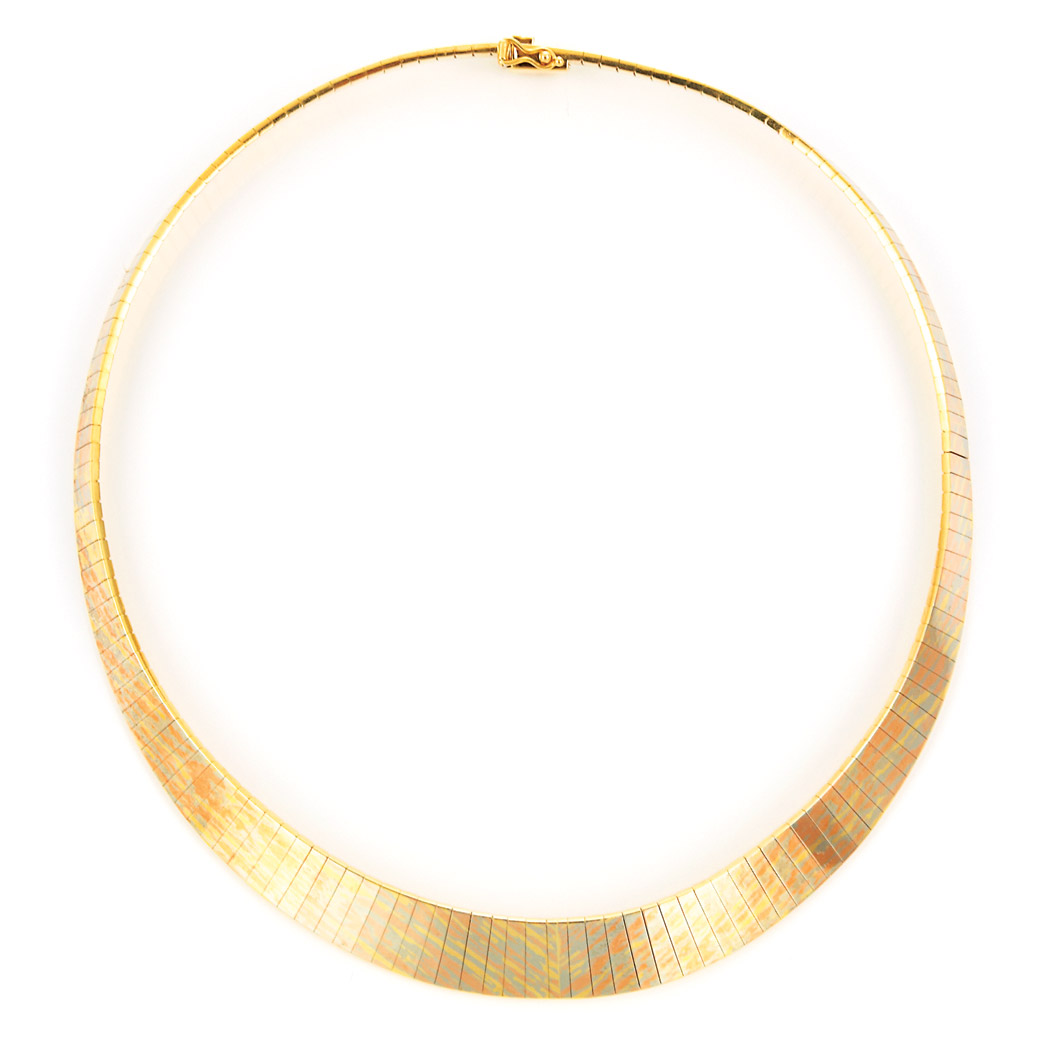 Appraisal: Tricolor Gold Necklace Ap dwt