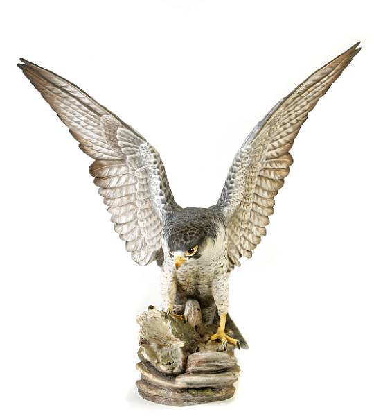 Appraisal: A large Boehm limited edition porcelain model of a Peregrine