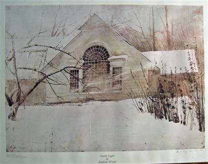 Appraisal: ANDREW WYETH american b NORTH LIGHT Pencil signed and numbered