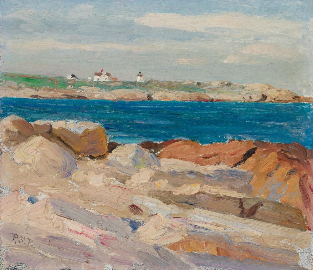 Appraisal: PARKER S PERKINS American - Annisquam River and Lighthouse oil