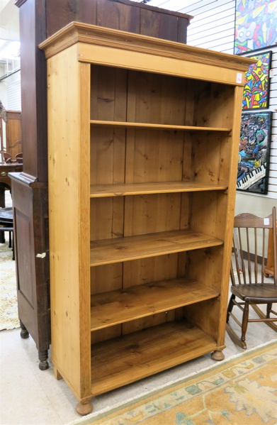 Appraisal: PINE OPEN-SHELF DISPLAY CABINET Continental th century elements having four