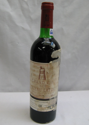 Appraisal: ONE BOTTLE VINTAGE FRENCH RED BORDEAUX WINE Chateau Latour Pauillac