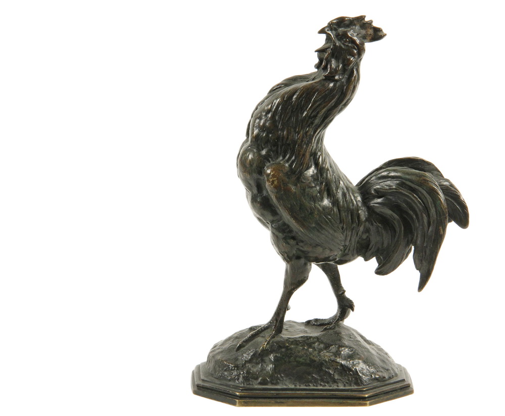 Appraisal: ALFRED BARYE French - - Le Coq cast and patinated