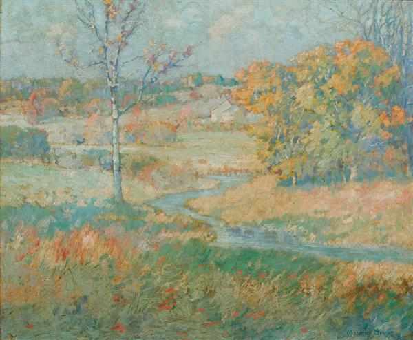 Appraisal: MAURICE BRAUN American - ''Brook at Old Lyme Conn ''