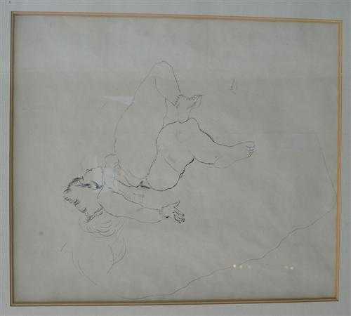 Appraisal: PASCIN Pinkas Jules dit Vidin - Paris Reclining Nude Ink