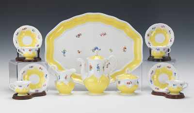 Appraisal: Meissen Demitasse Tea Service Lovely twelve piece Meissen demitasse tea