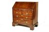 Appraisal: DESK - th c Queen Anne inlaid slant front writing