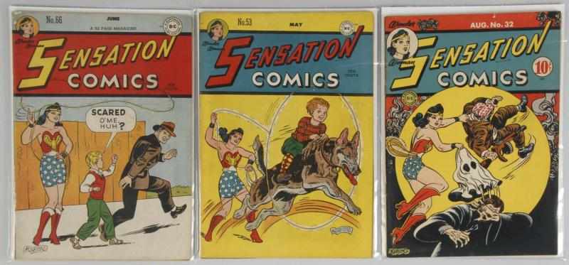 Appraisal: Lot of s Sensation Comics Description This lot includes issues