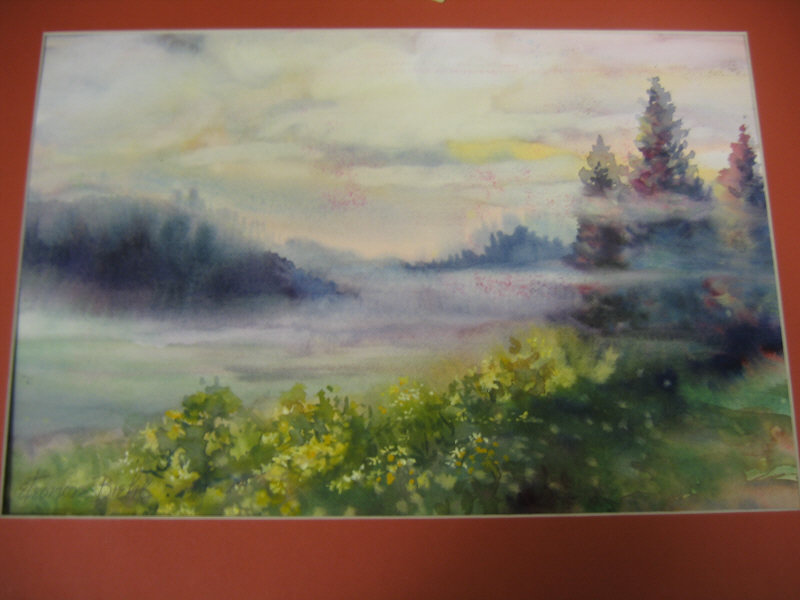 Appraisal: ELENORE BIEHL AMERICAN Two unframed watercolors Spring Landscape and Winter