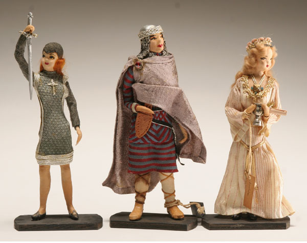 Appraisal: Bernard Ravca -Paris-New York- original hand made paper mache dolls