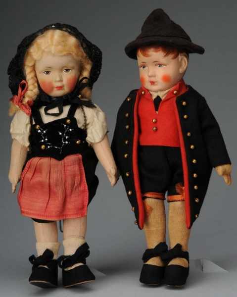 Appraisal: Lot of Bing Dolls Description Germany Ca s Both with