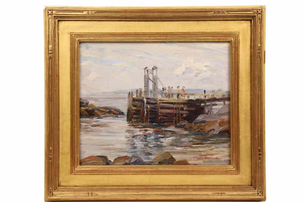 Appraisal: OOB - 'The Old Wharf Monhegan' by Mary Butler PA