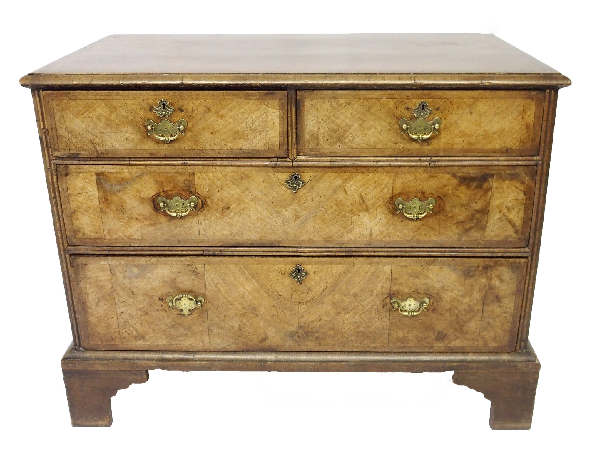 Appraisal: A th Century style walnut chestwith two short above two